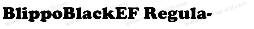 BlippoBlackEF Regula字体转换